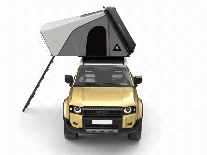 Tente de toit Alu-Cab RT-4S | Tente rigide pour 4 personnes