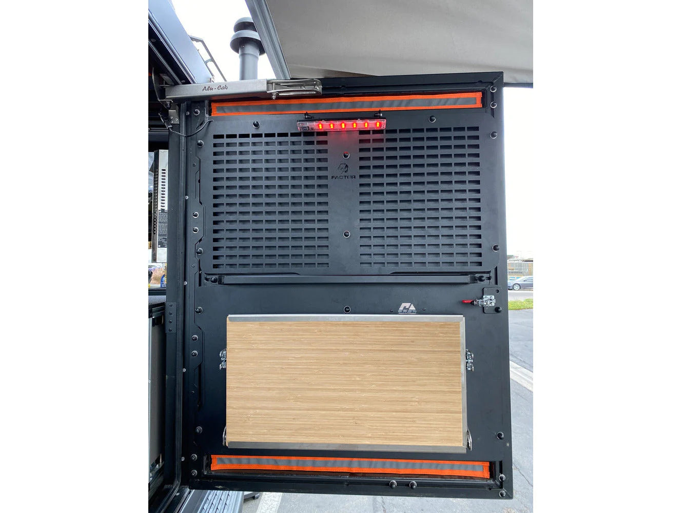 GP FACTOR FULL SIZE FOLDING TABLE WITH BAMBOO CUTTING BOARD