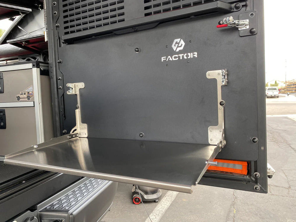 GP FACTOR FULL SIZE FOLDING TABLE WITH BAMBOO CUTTING BOARD